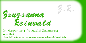 zsuzsanna reinwald business card